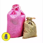 کیسه پارچه کنفی قرمز
