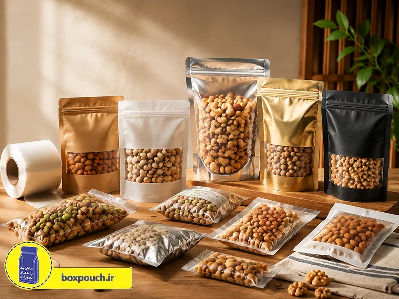 انواع لفاف بسته ‌بندی آجیل و خشکبار