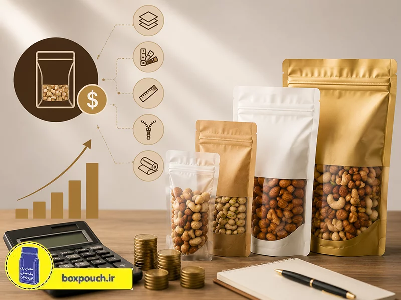 قیمت پاکت بسته بندی آجیل و خشکبار