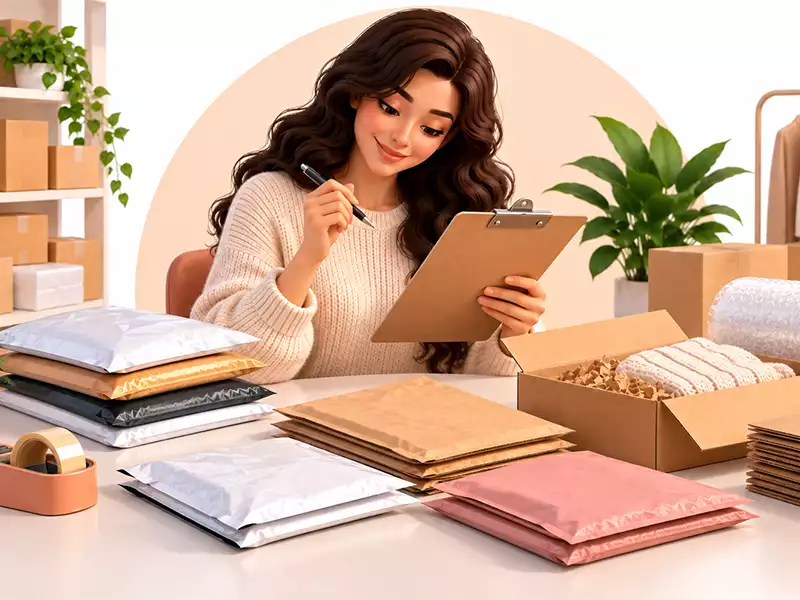 چک لیست خرید پاکت بسته بندی برای آنلاین شاپ‌ها