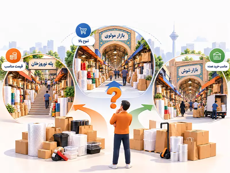 کدام بورس لوازم بسته بندی تهران برای خرید عمده بهتر است؟